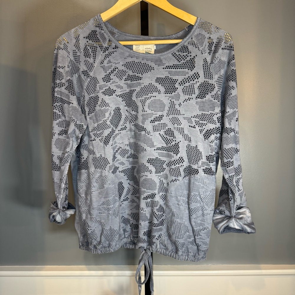 Anthropologie‎ Saturday Sunday Rinona Tie Front Top XS